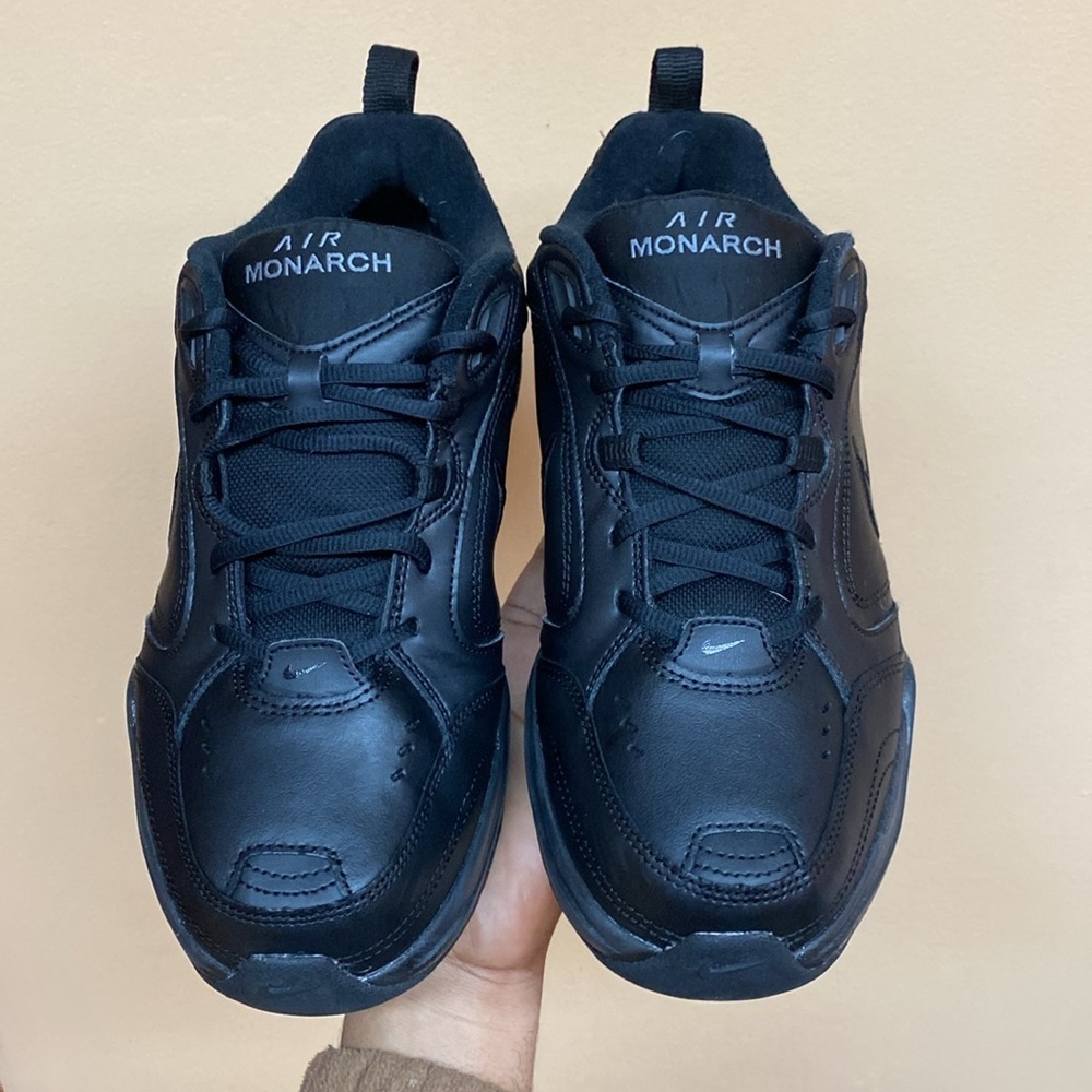 Nike Air Monarch IV “Black Metallic Silver” Size 9.5 Wide 416355-001 - Picture 12 of 17